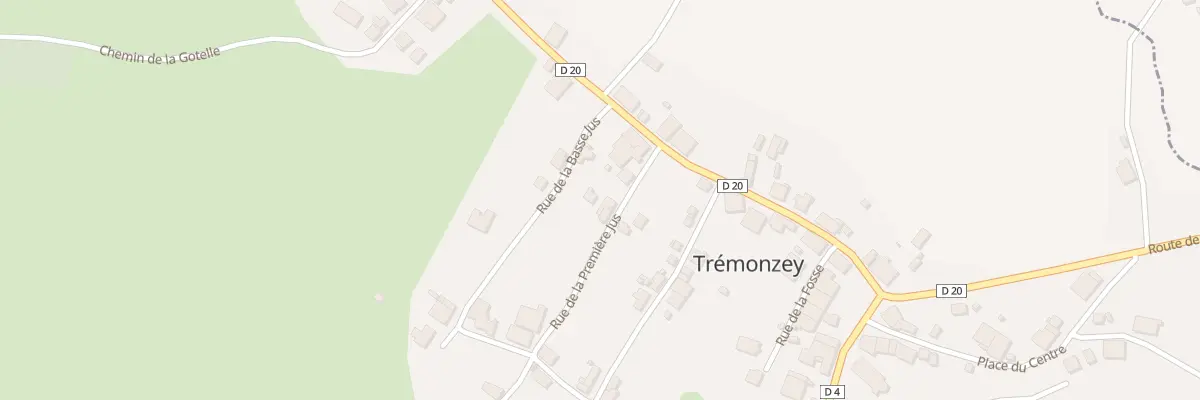 Plan du 6 Rue de la Premiere Jus à Trémonzey
