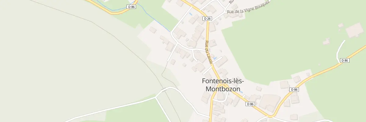 Plan du 6 Rue de Traverse à Fontenois-lès-Montbozon