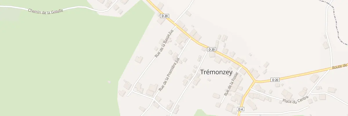Plan du 8 Rue de la Premiere Jus à Trémonzey