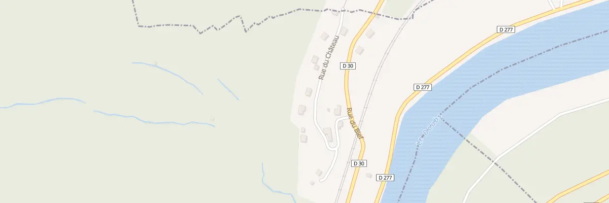 Plan du 7 Rue du Chateau à Laissey