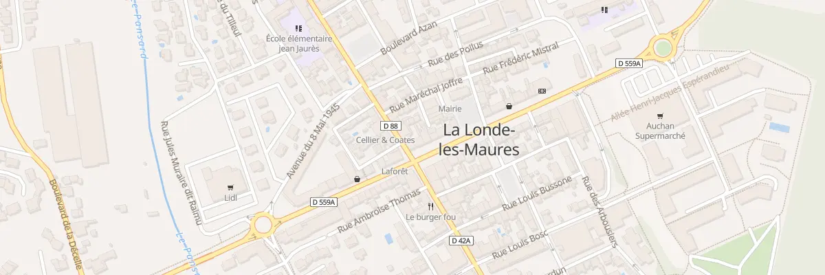 Plan du 2 Rue Marechal Foch à La Londe-les-Maures
