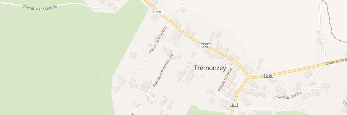 Plan du 5 Rue de la Premiere Jus à Trémonzey