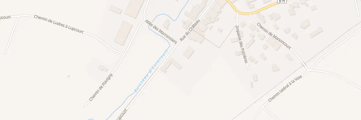 Plan du 19 Rue du Chateau à Lupcourt
