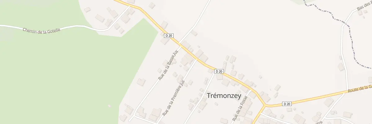 Plan du 2 Rue de la Premiere Jus à Trémonzey