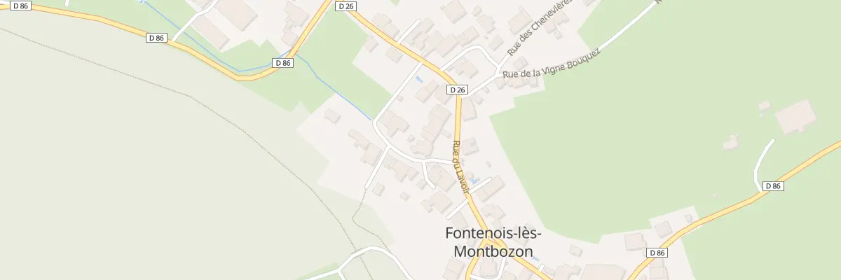 Plan du 10 Rue du Lavoir à Fontenois-lès-Montbozon