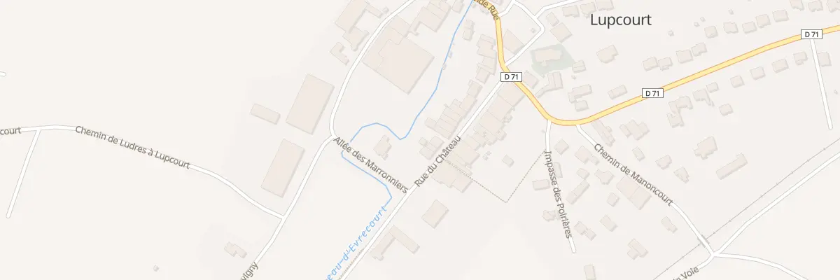 Plan du 22 Rue du Chateau à Lupcourt