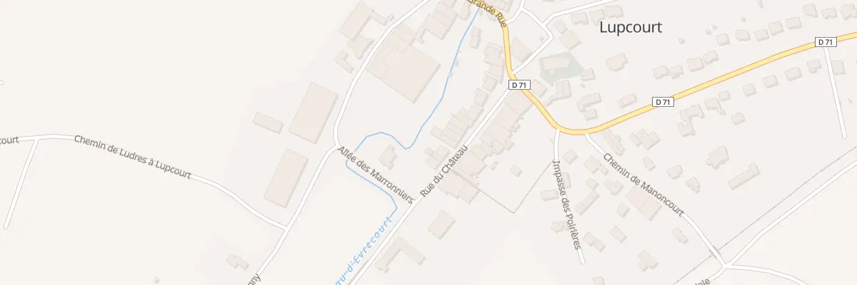 Plan du 20 Rue du Chateau à Lupcourt