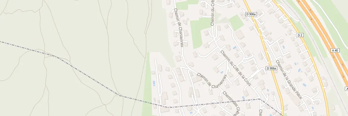 Plan du 221 Che de Charvennex à Étrembières