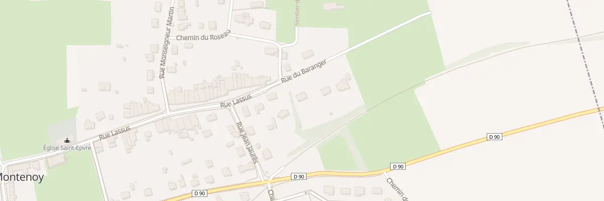 Plan du 2 Rue du Baranger à Montenoy