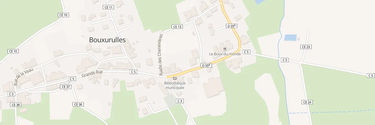 Plan du 16 Rue du Traux à Bouxurulles