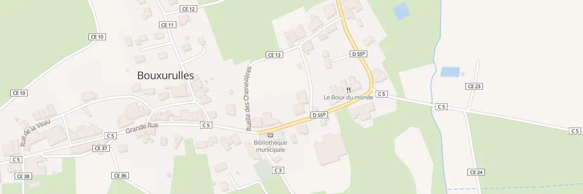 Plan du 12 Rue du Traux à Bouxurulles