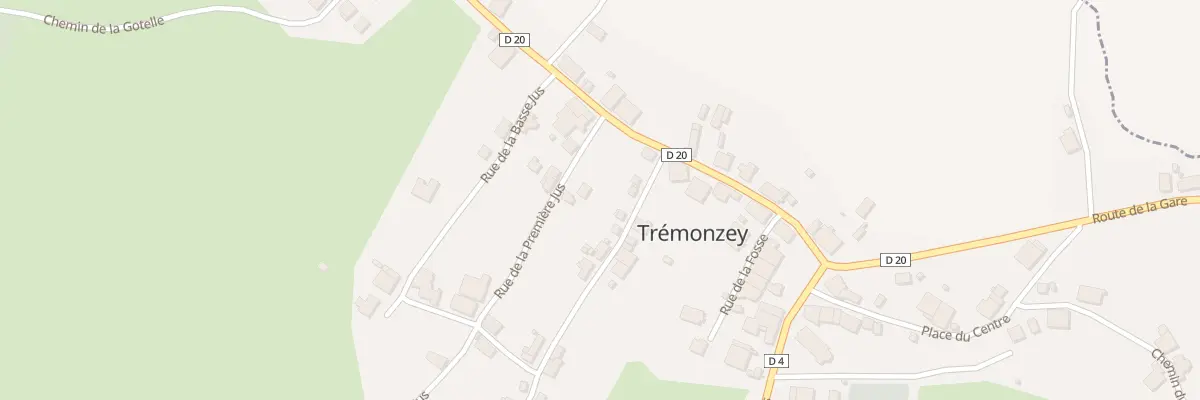 Plan du 3 Rue de la Premiere Jus à Trémonzey
