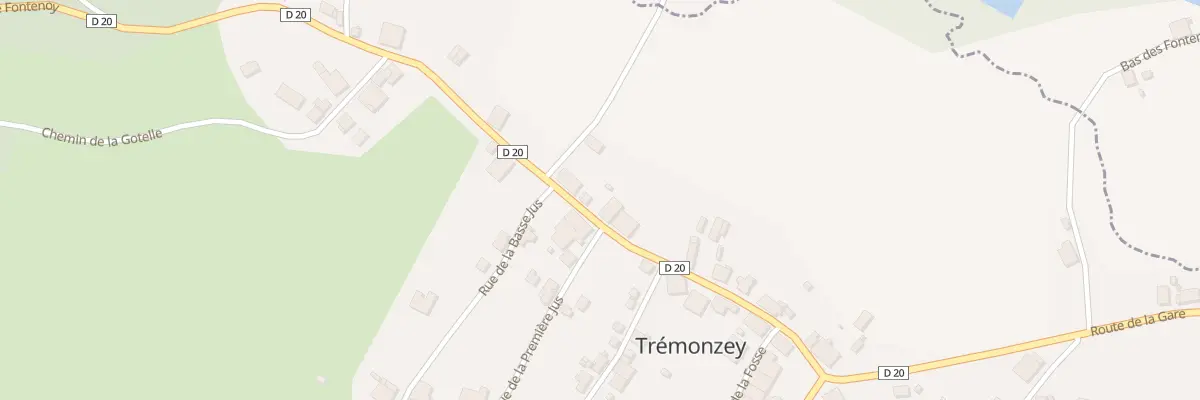 Plan du 16 Rte de Fontenoy à Trémonzey