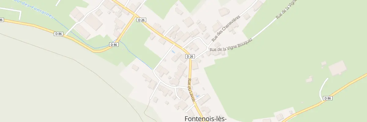 Plan du 2 Rue du Lavoir à Fontenois-lès-Montbozon