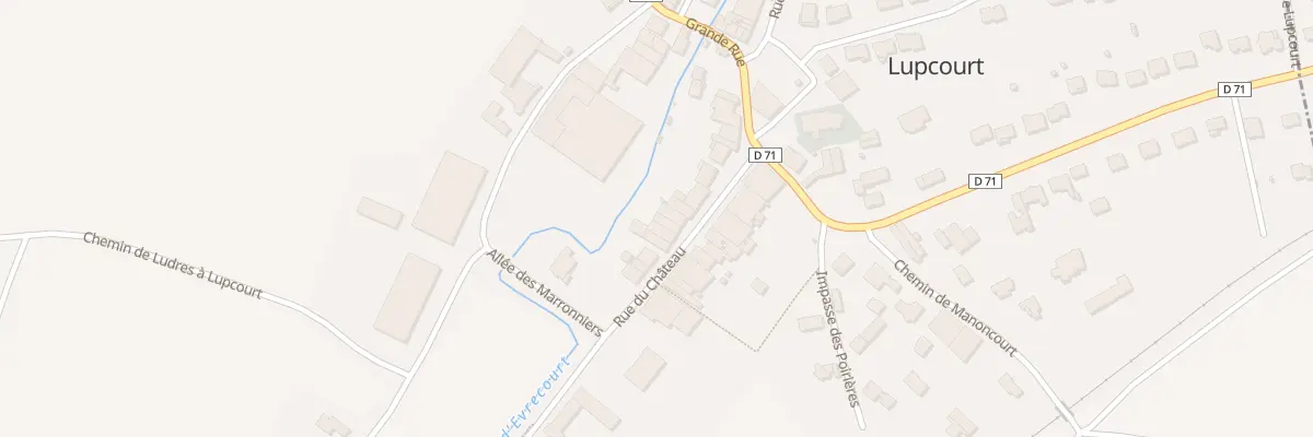 Plan du 14 Rue du Chateau à Lupcourt