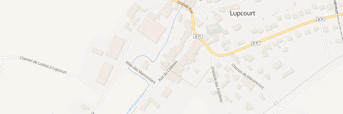Plan du 16 Rue du Chateau à Lupcourt