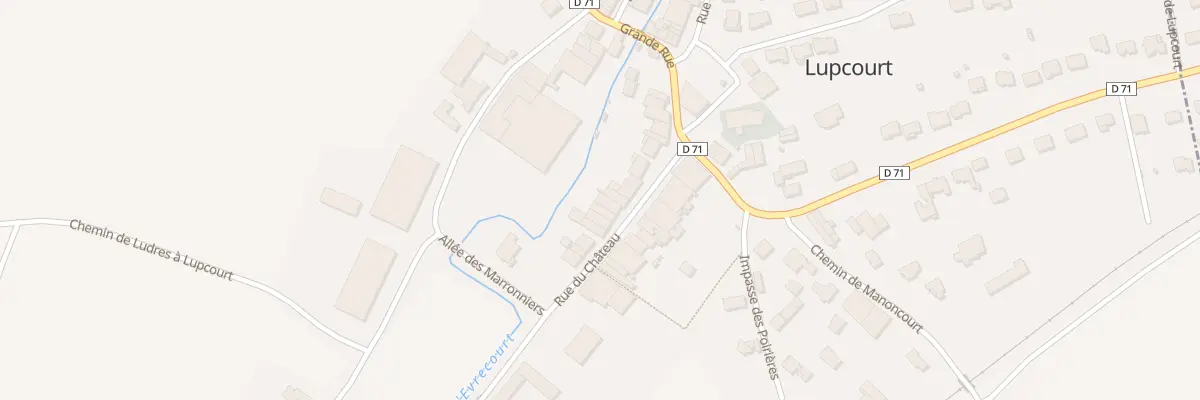 Plan du 12 Rue du Chateau à Lupcourt