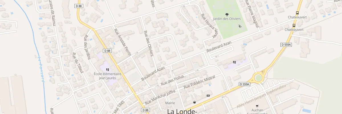 Plan du 81 Bd Azan à La Londe-les-Maures