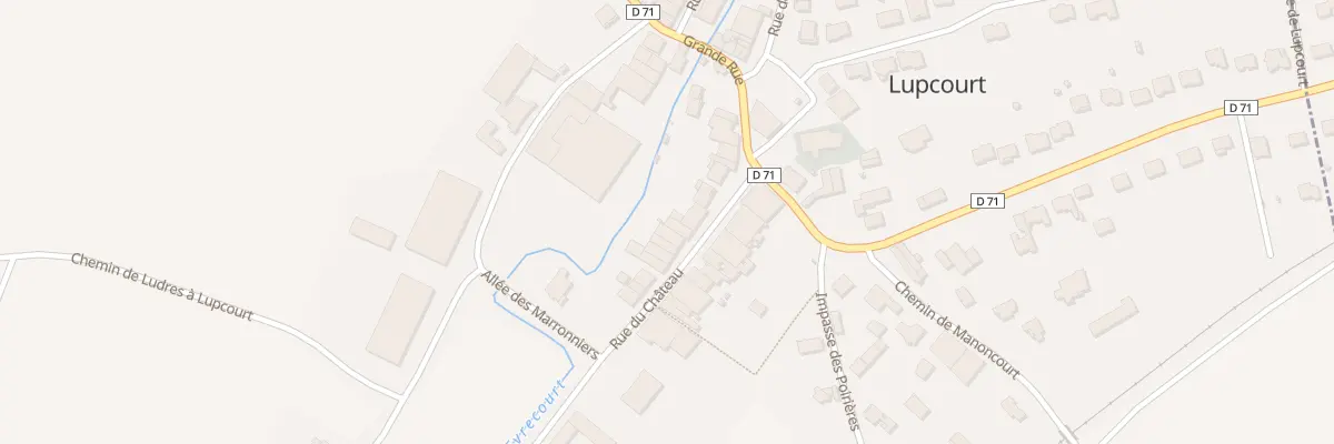 Plan du 10 Rue du Chateau à Lupcourt