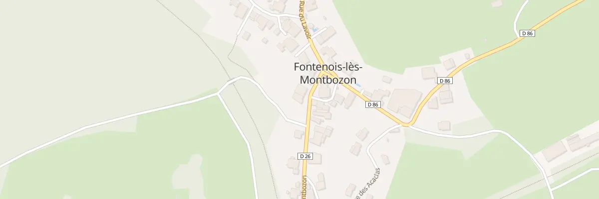 Plan du 6 Rte de Montbozon à Fontenois-lès-Montbozon