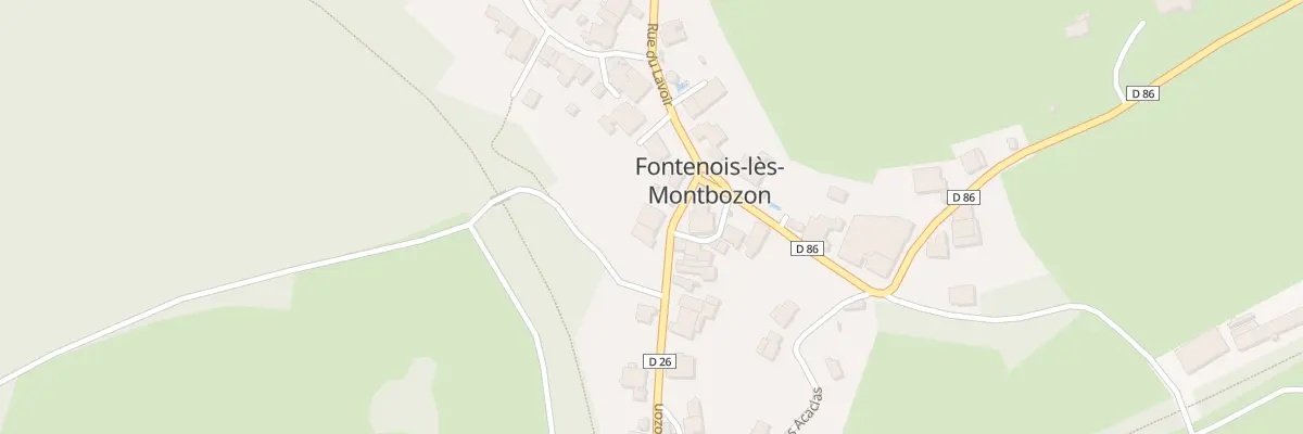 Plan du 4 Rte de Montbozon à Fontenois-lès-Montbozon