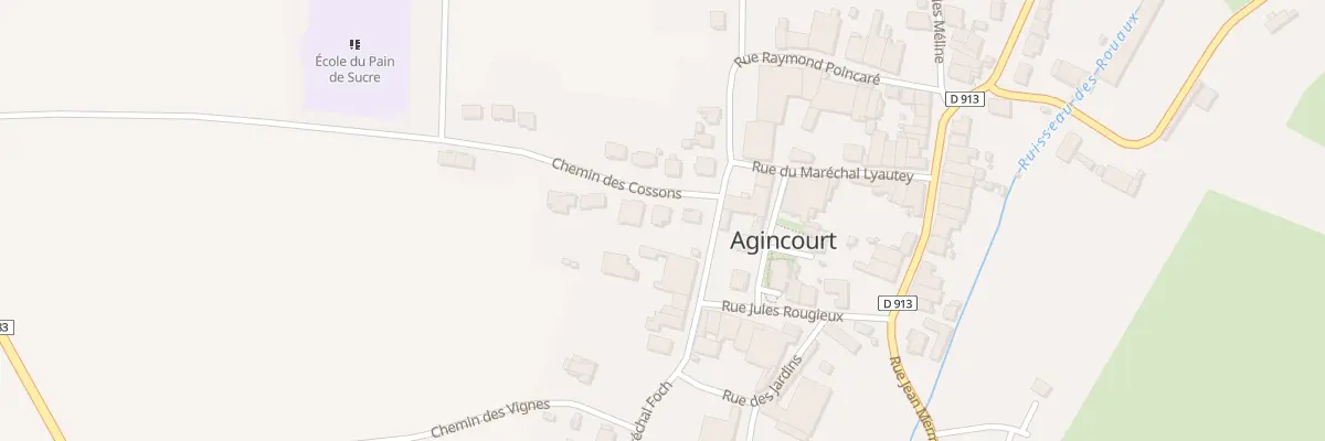 Plan du 3 Che des Cossons à Agincourt