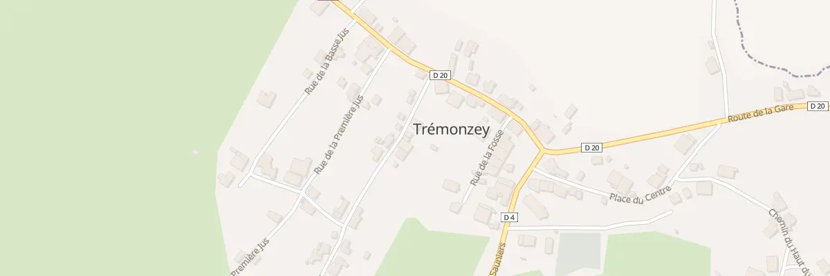 Plan du 5 Rue de la Deuxieme Jus à Trémonzey