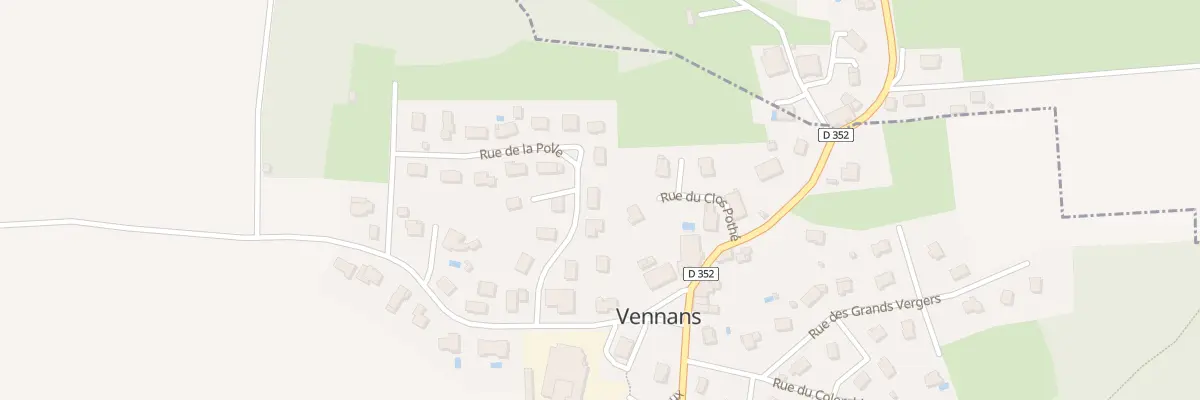 Plan du 7 La Polle à Vennans