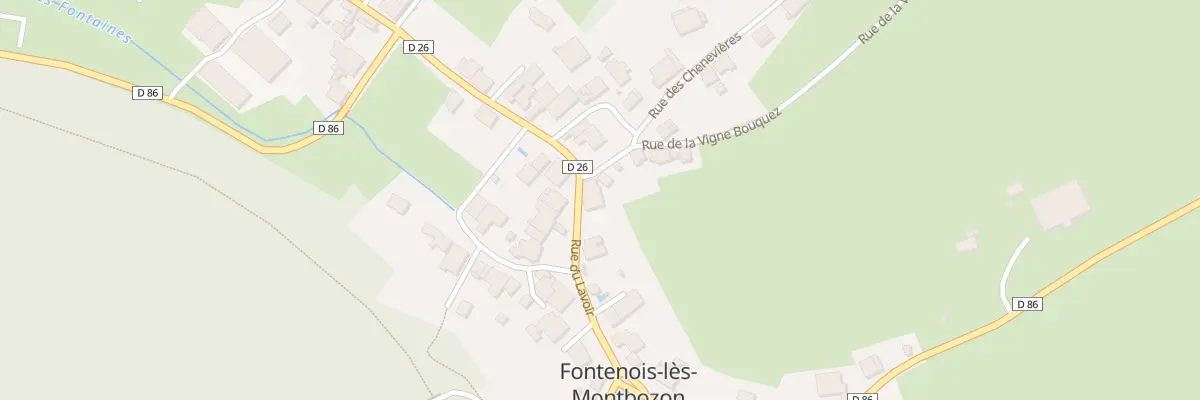 Plan du 1 Rue du Lavoir à Fontenois-lès-Montbozon