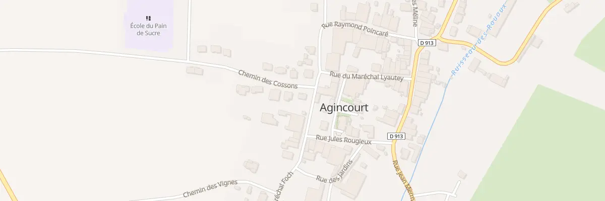 Plan du 1 Che des Cossons à Agincourt
