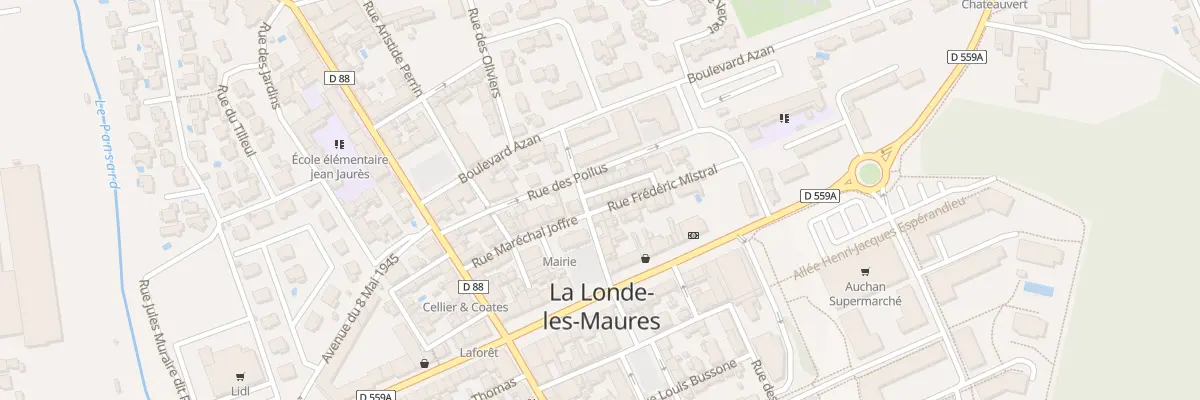 Plan du 2 Rue d’Alger à La Londe-les-Maures