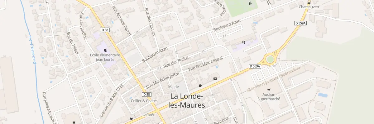 Plan du 7 Rue d’Alger à La Londe-les-Maures