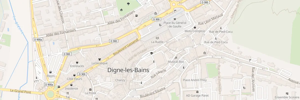 Plan du 21 Rue Pardessus à Digne-les-Bains