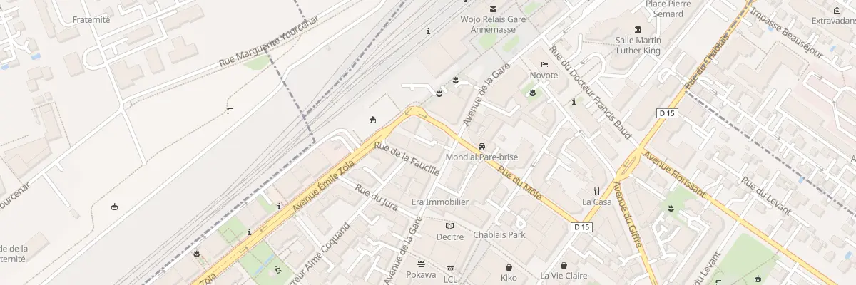 Plan du 2 Rue de la Faucille à Annemasse