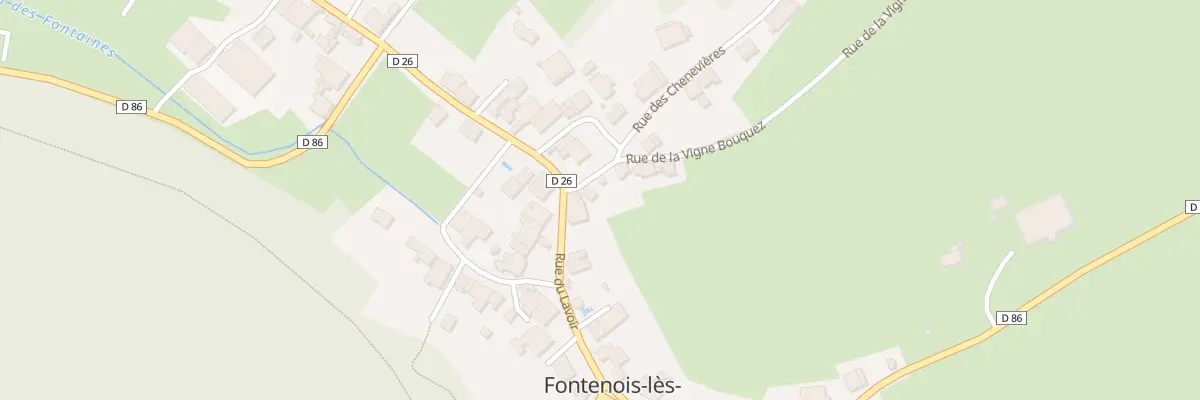 Plan du 5002 Rue de la Vigne Bouquez à Fontenois-lès-Montbozon