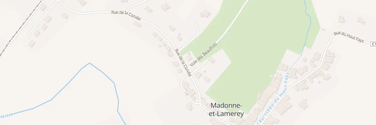 Plan du 234 Rue de la Corvée à Madonne-et-Lamerey