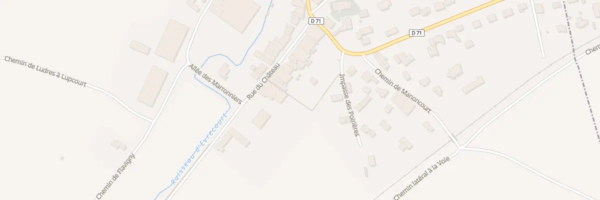 Plan du 15 Rue du Chateau à Lupcourt