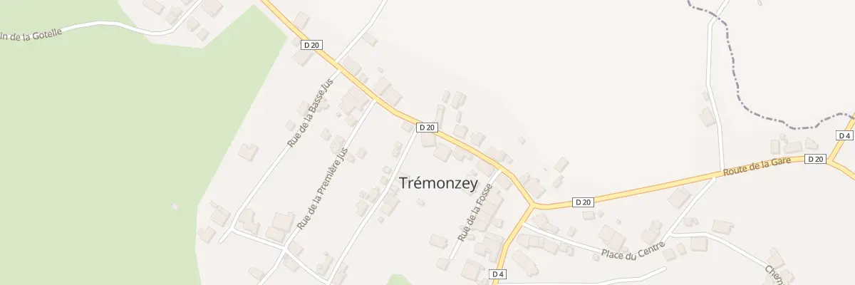 Plan du 1 Rue de la Deuxieme Jus à Trémonzey