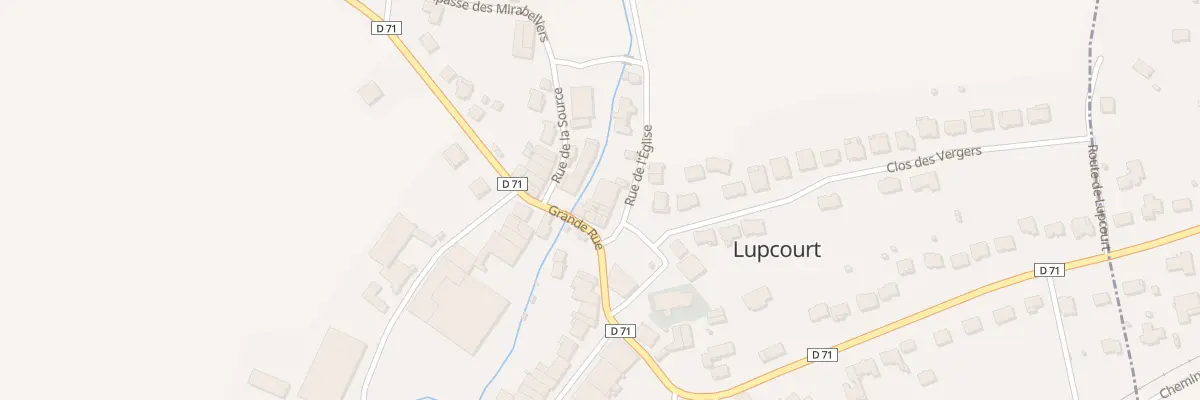 Plan du 3B Rue de l’Eglise à Lupcourt