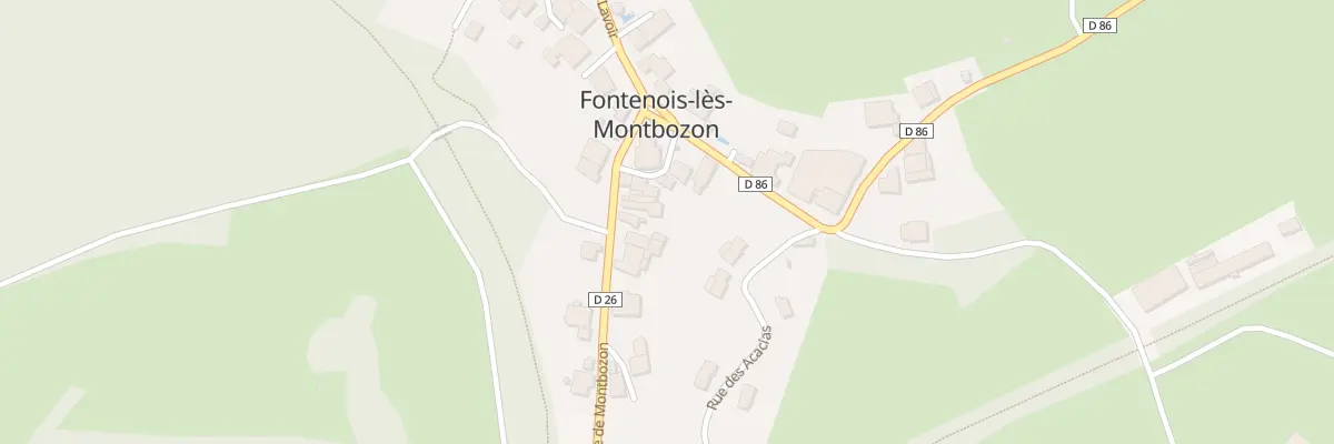 Plan du 3 Rte de Montbozon à Fontenois-lès-Montbozon