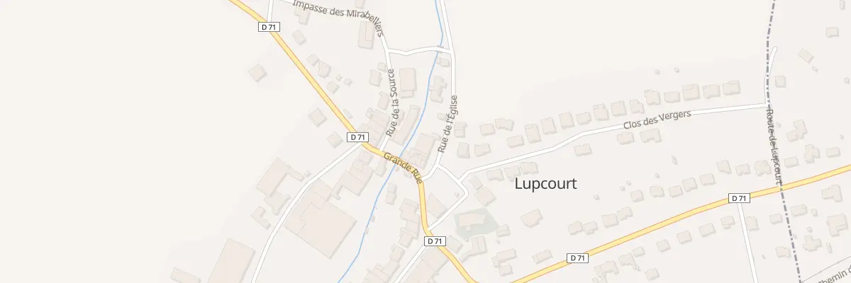 Plan du 5 Rue de l’Eglise à Lupcourt