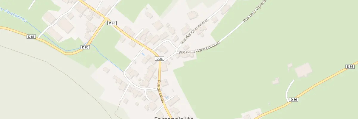 Plan du 2 Rue de la Vigne Bouquez à Fontenois-lès-Montbozon