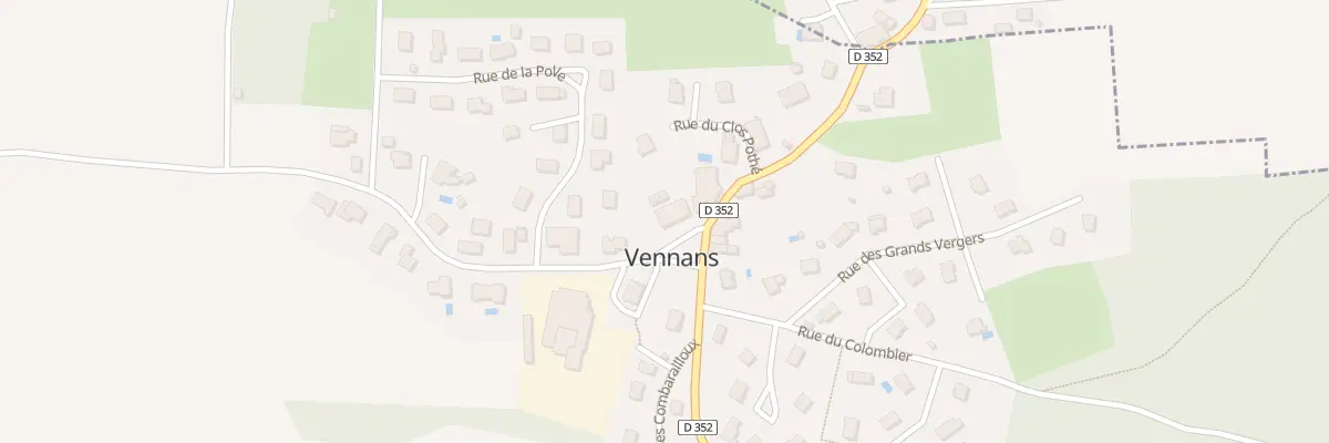 Plan du 5010 Au Village à Vennans