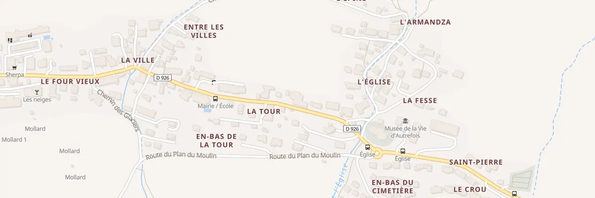 Plan du 1942 Rte du Col de la Croix de Fer à Saint-Sorlin-d’Arves