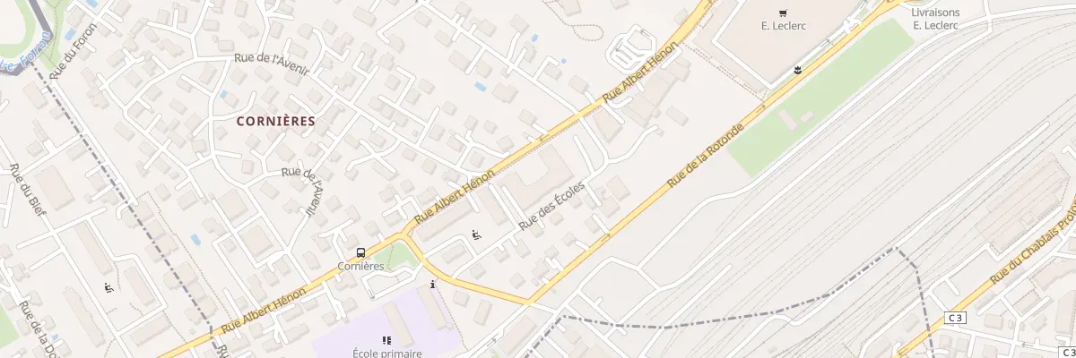 Plan du 2 Rue des Écoles à Fillière