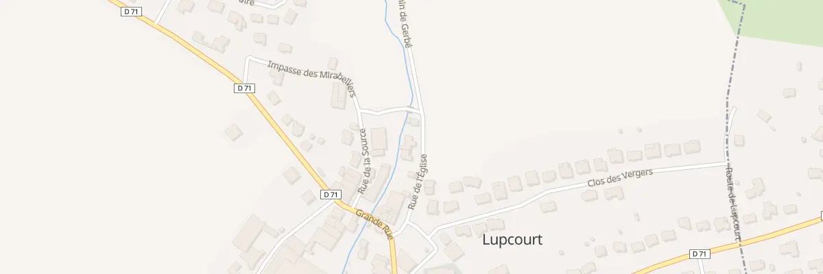 Plan du 3 Chemin de Gerbé à Lupcourt