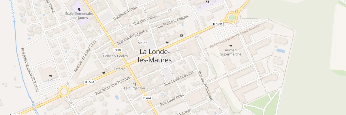 Plan du 25 Rue Pasteur à La Londe-les-Maures