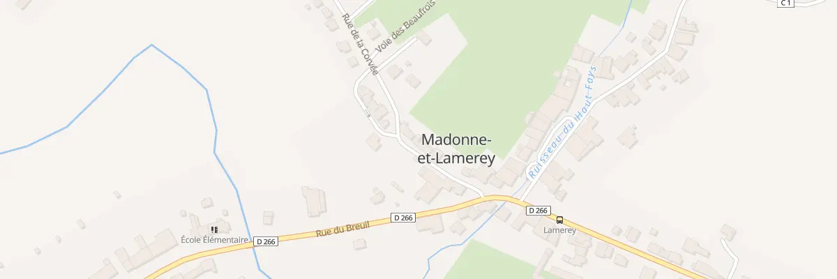 Plan du 94 Rue de la Corvée à Madonne-et-Lamerey