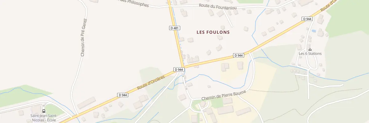 Plan du 20 Mte des Murailles à Saint-Jean-Saint-Nicolas