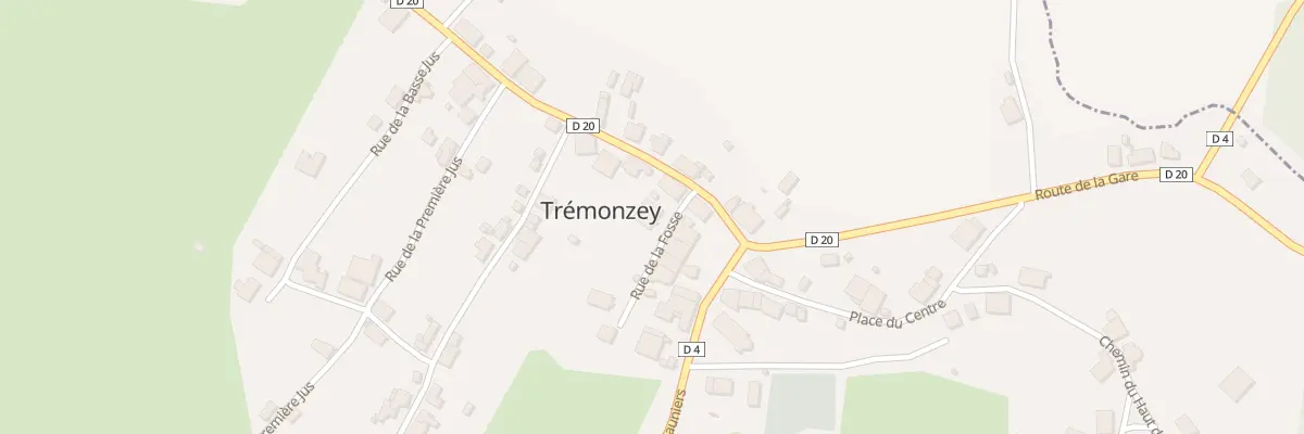 Plan du 2 Rue de la Fosse à Trémonzey